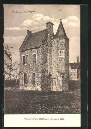 Bild des Verkufers fr Ansichtskarte Xanten, Das Pesthaus vor der Stadtmauer 1591 zum Verkauf von Bartko-Reher