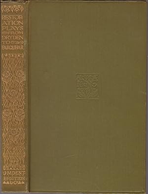 Seller image for Restoration Plays From Dryden to Farquhar for sale by JNBookseller