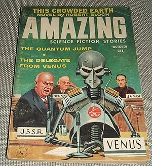 Imagen del vendedor de Amazing Science Fiction Stories October 1958 a la venta por biblioboy