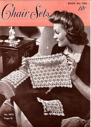 Imagen del vendedor de Vintage Pattern and Instruction for Chair Sets Book No. 206 by Clark & Coats a la venta por biblioboy