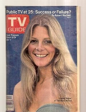 Bild des Verkufers fr Tv Guide March 18 1978 Vol. 26 No. 11 Issue #1303 [public Tv At 25: Success Or Failure? / Lindsay Wagner Of The Bionic Woman] zum Verkauf von biblioboy