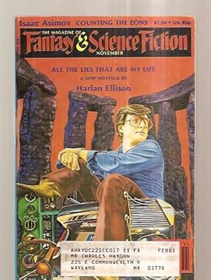 Imagen del vendedor de The Magazine of Fantasy and Science Fiction November 1980 Volume 59 No. 5, Whole No. 354 a la venta por biblioboy