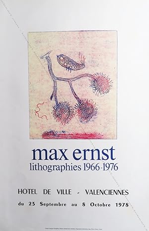 Max ERNST lithographie 1960-1976. (Affiche d'exposition / exhibition poster).