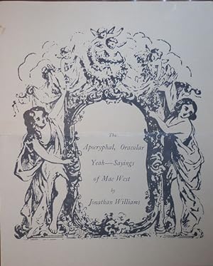 Imagen del vendedor de The Apocryphal, Oracular Yeah - Sayings of Mae West a la venta por Derringer Books, Member ABAA