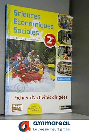 Seller image for Sciences conomiques et sociales, 2de. Fichier d'activits diriges. Coll. Echaudemaison for sale by Ammareal