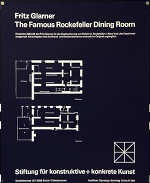 Plakat - Fritz Glarner - The famous Rockefeller Dining Room. Offset.