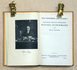 Imagen del vendedor de Das Geheimnis der Schrift. Eine Studie ber Rafael Schermann. a la venta por antiquariat peter petrej - Bibliopolium AG