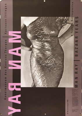 Bild des Verkufers fr Plakat - Man Ray - Bazaar years. Siebdruck. zum Verkauf von antiquariat peter petrej - Bibliopolium AG