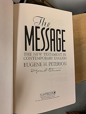 The Message: The New Testament in Contemporary English