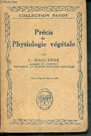 Bild des Verkufers fr Prcis de physiologie vgtale - 17 zum Verkauf von Le-Livre