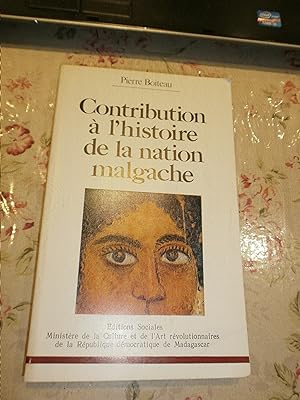 Imagen del vendedor de Contribution  l'histoire de la nation Malgache a la venta por Le livre de sable
