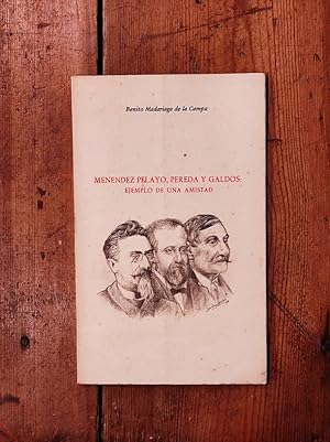 Imagen del vendedor de MENNDEZ PELAYO, PEREDA Y GALDS. Ejemplo de una Amistad. a la venta por Carmen Alonso Libros