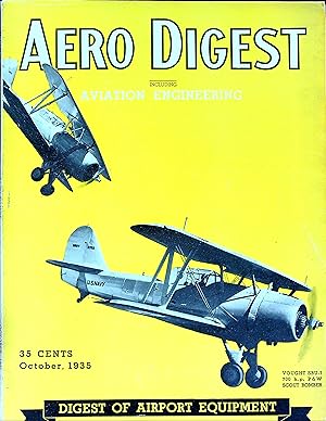 Seller image for Aero Digest. Volume 27, Number 4. October 1935. for sale by Wonder Book