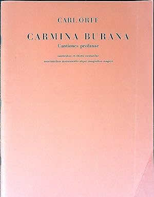 Seller image for Carmina Burana: Cantiones profanae for sale by Wonder Book