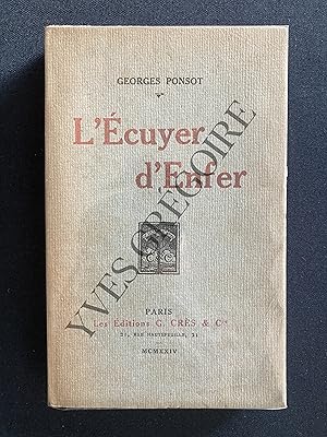 Bild des Verkufers fr L'ECUYER D'ENFER zum Verkauf von Yves Grgoire