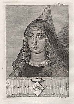 Seller image for Gertrude, Regente de Holl." - Gertrud von Sachsen (1030-1113) Holland Grfin Vlaanderen Portrait for sale by Antiquariat Steffen Vlkel GmbH