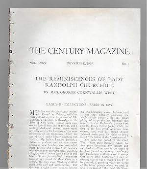 Bild des Verkufers fr The Reminiscences Of Lady Randolph Churchill, First Paper zum Verkauf von Legacy Books II