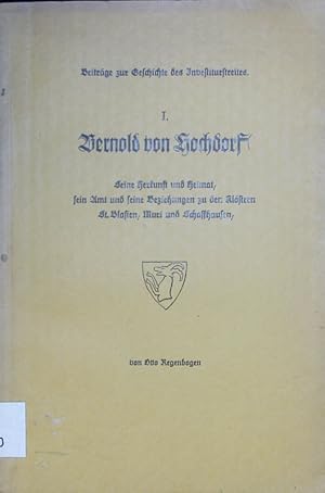 Seller image for Bernold von Hochdorf. for sale by Antiquariat Bookfarm
