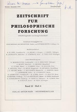 Grundsätzliches zur Kooperation zwischen historischen und systematischen Wissenschaften. [Aus: Ze...