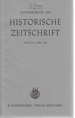 Bild des Verkufers fr Das Ende der Deutschen Nationalversammlung im Jahre 1849. [aus: Historische Zeitschrift, Heft 214/2, April 1972]. Hans Rothfels zum 80. Geburtstag. zum Verkauf von Fundus-Online GbR Borkert Schwarz Zerfa