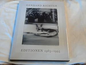 Bild des Verkufers fr Gerhard Richter Editionen 1965 - 1993 zum Verkauf von Versandhandel Rosemarie Wassmann