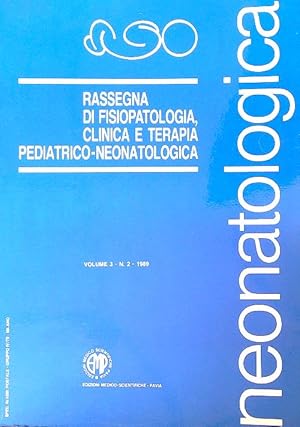 Bild des Verkufers fr Neonatologica 3/n. 2 - Aprile/maggio/giugno 1989 zum Verkauf von Librodifaccia