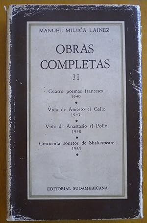 Obras Completas (Tomo II) Cuatro poemas franceses, Vida de Aniceto el Gallo, Vida de Aniceto el P...