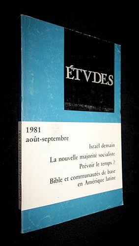 Image du vendeur pour Etudes, aot-septembre 1981 mis en vente par Abraxas-libris