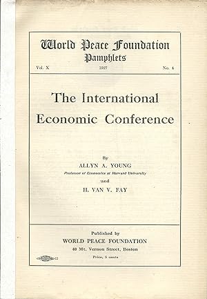 Bild des Verkufers fr The International Economic Conference zum Verkauf von Lincbook