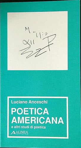Bild des Verkufers fr Poetica americana e altri studi di poetica zum Verkauf von Librodifaccia