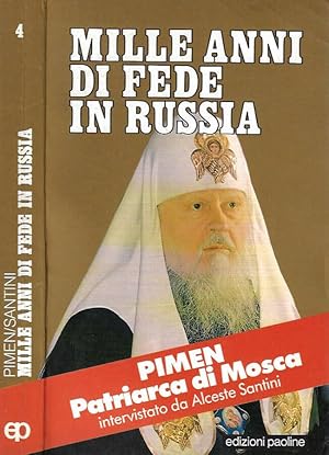 Bild des Verkufers fr Mille anni di fede in Russia: intervista a Pimen zum Verkauf von Biblioteca di Babele