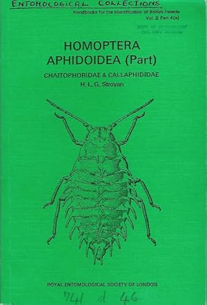 Seller image for Homoptera Aphidoidea (Part). Chaitophoridae & Callaphididae (Handbooks for the Identification of British Insects 2/4a) for sale by PEMBERLEY NATURAL HISTORY BOOKS BA, ABA