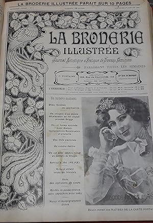 Image du vendeur pour La Broderie Illustre - Journal artistique et pratique de travaux fminins, 8e anne, n1 (1er janvier 1905) : Deux modles en application / Croquis d'un dessin dcalquable au fer chaud, procd Briggs / Un col forme nouvelle pour Dames (.) /. mis en vente par Le-Livre