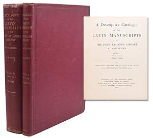 Imagen del vendedor de A Descriptive Catalogue of the Latin Manuscripts in the John Rylands Library at Manchester Volume I. Numbers 1 to 183. Letterpress. [with:] Volume II. Plates a la venta por James Cummins Bookseller, ABAA