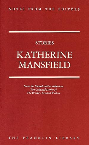 Imagen del vendedor de Notes from the Editors. - Katherine Mansfield - Stories a la venta por D&D Galleries - ABAA