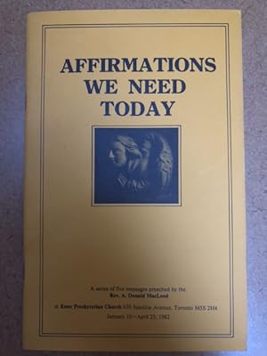 Immagine del venditore per Affirmations We Need Today venduto da Regent College Bookstore