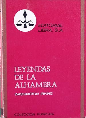 Imagen del vendedor de Leyendas de la Alhambra a la venta por Librera Alonso Quijano