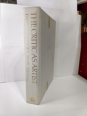 Seller image for The Critic as Artist: Essays on Books, 1920-1970 for sale by Fleur Fine Books