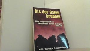 Imagen del vendedor de Als der Osten brannte. Die unglaublichen Erlebnisse eines Jungen 1944/45. a la venta por Antiquariat Uwe Berg