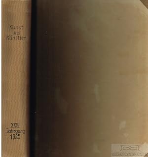 Kunst und Künstler. Jahrgang XXIII 1925 Heft 1-12 (12 Hefte)