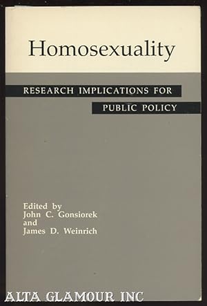 Bild des Verkufers fr HOMOSEXUALITY: Research Implications For Public Policy zum Verkauf von Alta-Glamour Inc.
