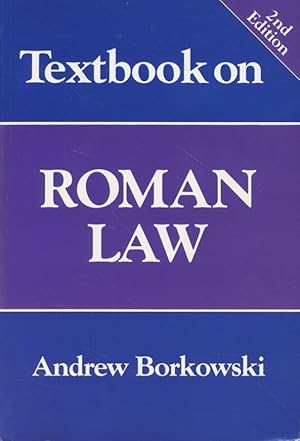 Immagine del venditore per Textbook on Roman Law. venduto da Fundus-Online GbR Borkert Schwarz Zerfa
