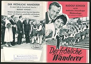 Filmprogramm HF, Der fröhliche Wanderer, Rudolf Schock, Waltraut Haas, Elma Karlowa, Regie Hans Q...