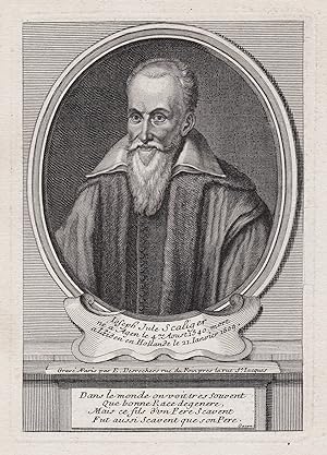 Seller image for Joseph Jule Scaliger" - Joseph Justus Scaliger (1540-1609) Calvinist scholar Gelehrter Portrait for sale by Antiquariat Steffen Vlkel GmbH