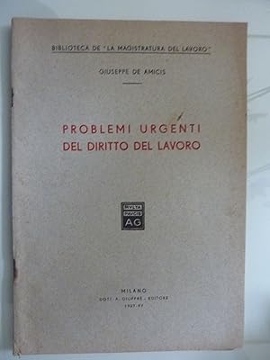 Immagine del venditore per Biblioteca de "LA MAGISTRATURA DEL LAVORO" PROBLEMI URGENTI DEL DIRITTO DEL LAVORO venduto da Historia, Regnum et Nobilia