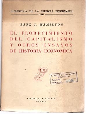 Seller image for El florecimiento del capitalismo y otros ensayos de historia econmica . for sale by Librera Astarloa