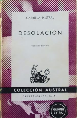 Imagen del vendedor de Desolacin a la venta por Librera Alonso Quijano
