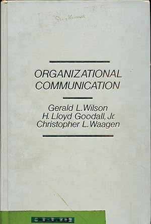 Seller image for Organizational Communication. for sale by avelibro OHG