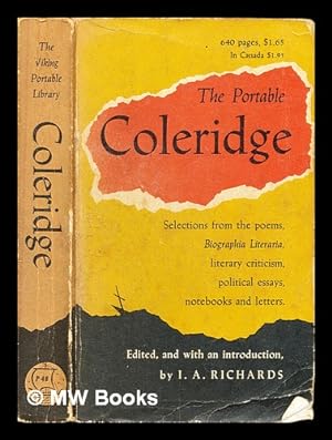 Imagen del vendedor de The portable Coleridge a la venta por MW Books