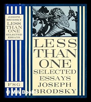 Seller image for Less than one : selected essays for sale by MW Books